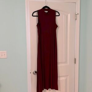 CALVIN KLEIN sleeveless long dress